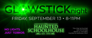 Akron Haunted Schoolhouse Glowstick Night 2019